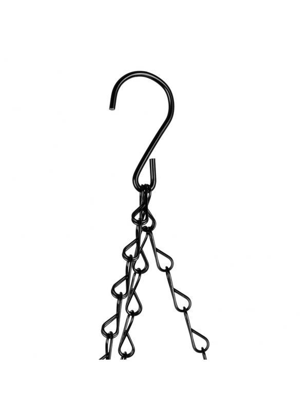 Кашпо подвесное с вкладышем из коковиты, полукруглое D 35 Palisad