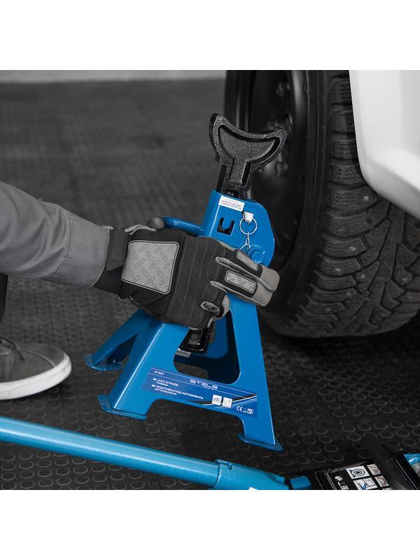 Подставки под автомобиль регулируемые, 3 т, H подъема 280-430 мм, 2 шт, Stels