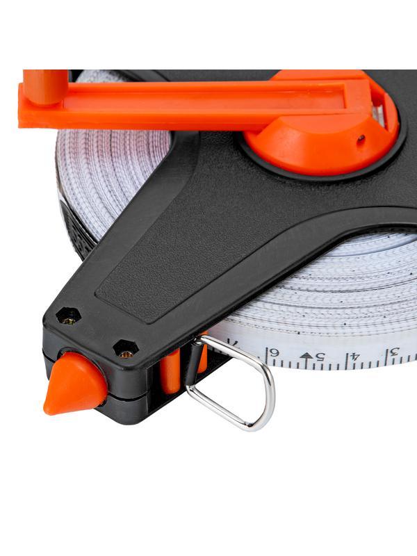 Рулетка геодезическая, 50 м х 12,5 мм, лента ПВХ, открытый корпус Sparta