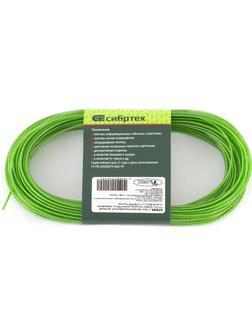 Трос металлополимерный красный ПР-2.5, толщина 2.5 мм, моток 20 метров Россия Сибртех