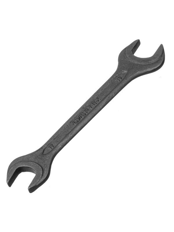 Ключ рожковый,17 х 19 мм, CrV, фосфатированный Сибртех