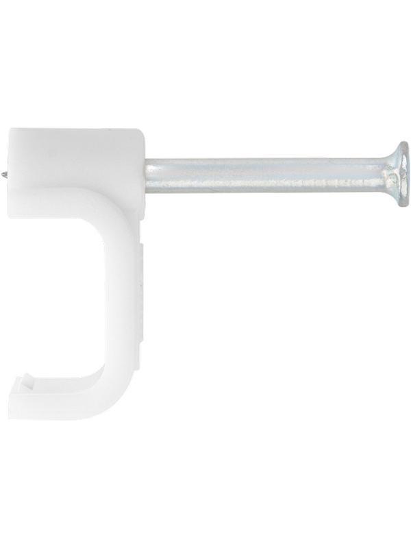 Скобы электроустановочные, 12 мм, прямоугольный профиль, 40 шт Сибртех