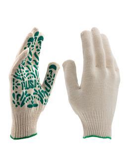 Перчатки садовые х/б, ПВХ покрытие, 