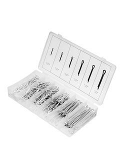 Набор шплинтов, S головки х L: 1.6 х 25.2, 3 х 25.2, 3 х 38, 3, 1 х 32, 3, 1 х 50.4 х 63 мм, 555 предметов Сибртех