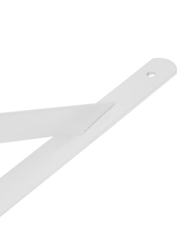 Кронштейн усиленный, 400 х 280 х 30 х 4 мм, белый Сибртех