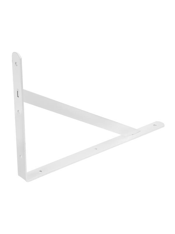 Кронштейн усиленный, 400 х 280 х 30 х 4 мм, белый Сибртех