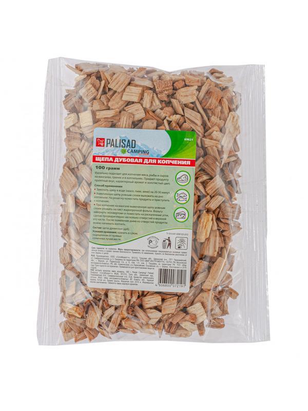 Щепа дубовая для копчения, 100 гр Россия Camping Palisad