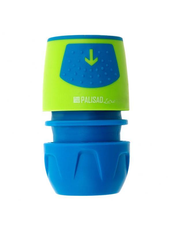 Соединитель быстросъемный для шланга 1/2-3/4, аквастоп, АВС-пластик Palisad Luxe