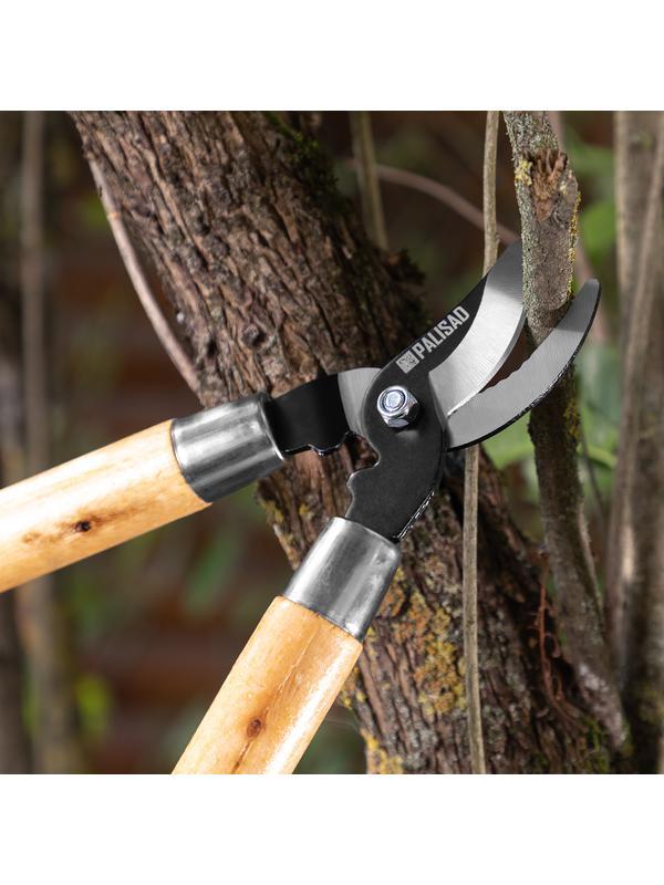 Сучкорез прямого реза, 640 мм, деревянные рукоятки, Palisad