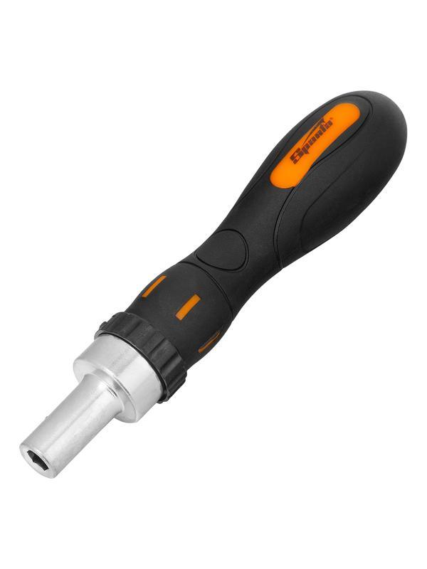 Отвертка реверсивная с набором бит, CrV, 12 шт, Sparta