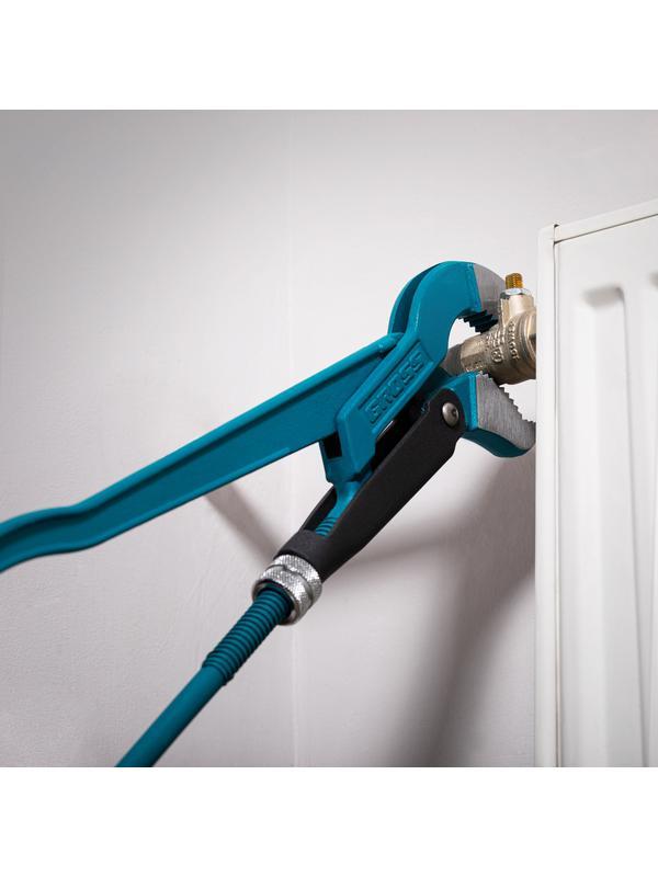 Ключ трубный рычажный 1.5, №2, цельнокованый, CrV, тип 