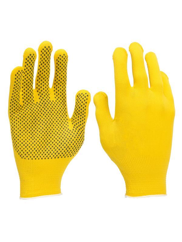 Перчатки в наборе, 5 пар, цвета в ассортименте, ПВХ точка, L, Россия// Palisad