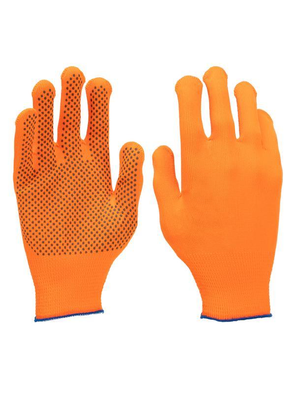Перчатки в наборе, 5 пар, цвета в ассортименте, ПВХ точка, L, Россия// Palisad