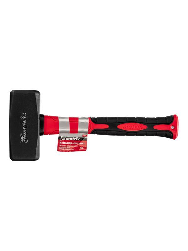 Кувалда optimal, 2000 г, фибергласовая обрезиненная рукоятка Matrix