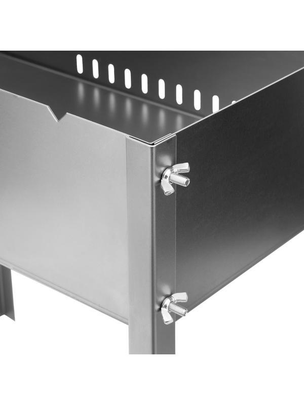 Мангал на барашках 500 х 305 х 500 мм, сталь 1.2 мм, Россия Camping Palisad