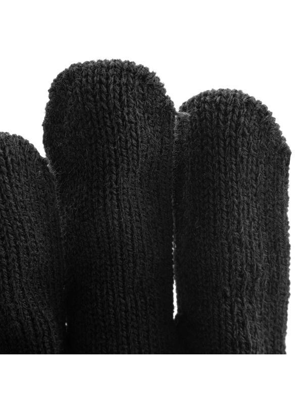 Перчатки трикотажные, акрил, черный, оверлок Россия Сибртех