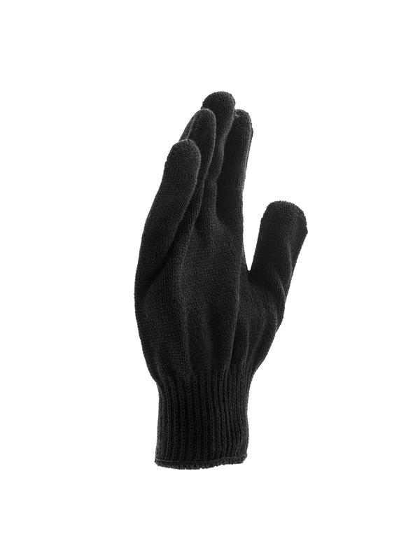 Перчатки трикотажные, акрил, черный, оверлок Россия Сибртех