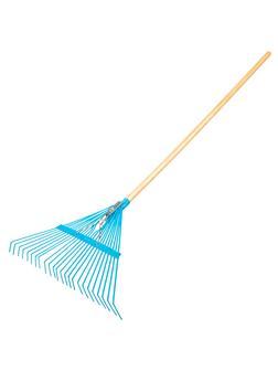 Грабли веерные стальные, 540 х 1450 мм, 24 плоских зуба, лакированный черенок, Luxe, Palisad