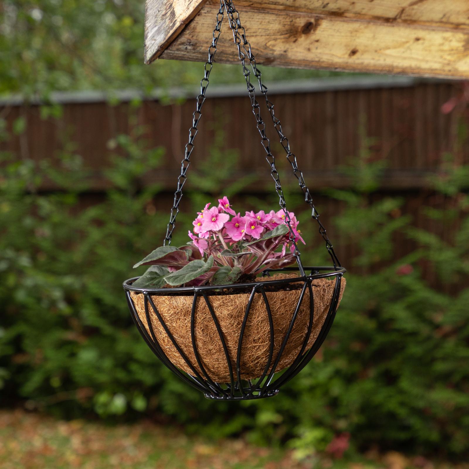 Подвесное кашпо, D 26 см, высота с цепью и крюком 53.5 см Palisad