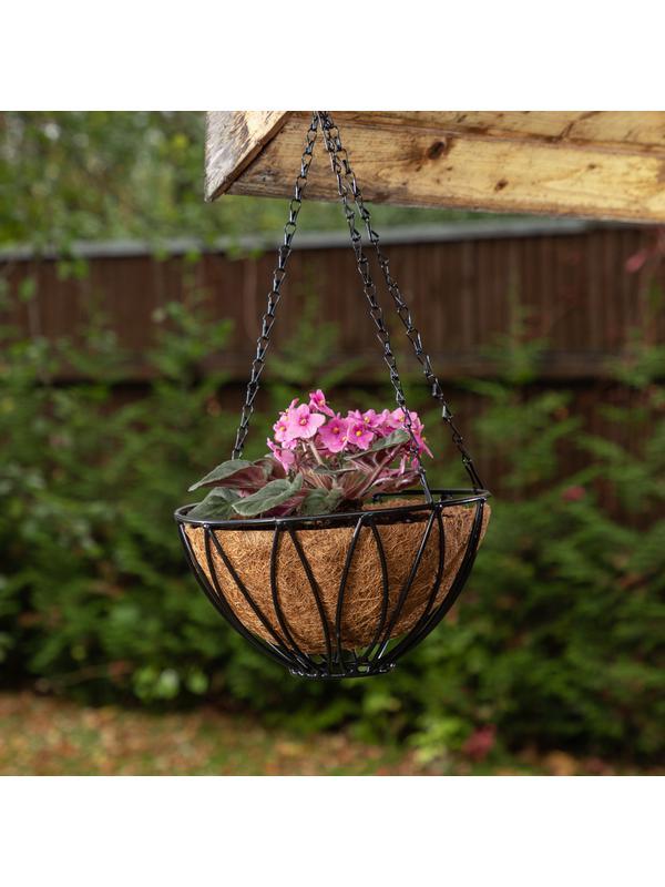 Подвесное кашпо, D 26 см, высота с цепью и крюком 53.5 см Palisad