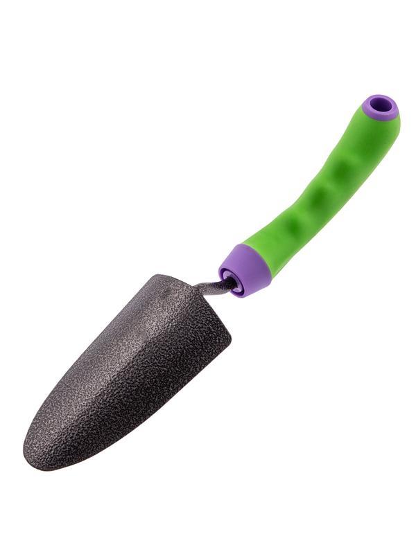 Совок посадочный узкий, 65 х 300 мм, стальной, обрезиненная эргономичная рукоятка, Era, Palisad