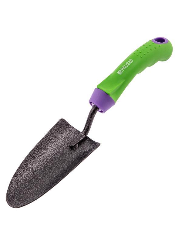 Совок посадочный узкий, 65 х 300 мм, стальной, обрезиненная эргономичная рукоятка, Era, Palisad