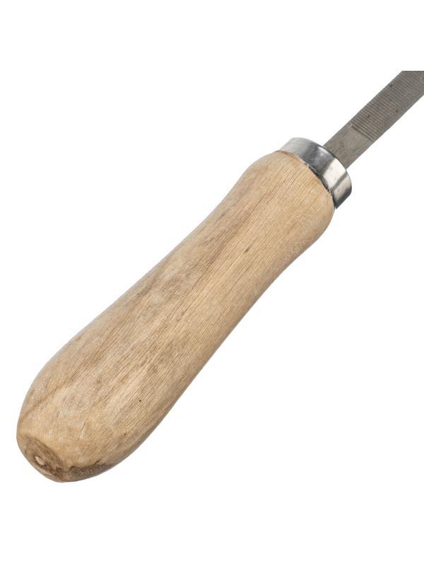 Напильник трехгранный, 150 мм, деревянная ручка Сибртех