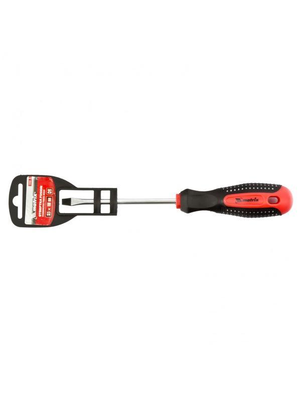 Отвертка Fusion, SL5 х 100 мм, CrV, трехкомпонентная рукоятка 