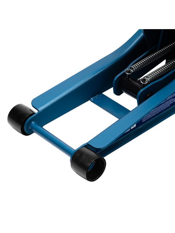 Домкрат гидравлический подкатной 3 т, быстрый подъем, Low profile quick lift, 75-505 мм, профессиональный STELS