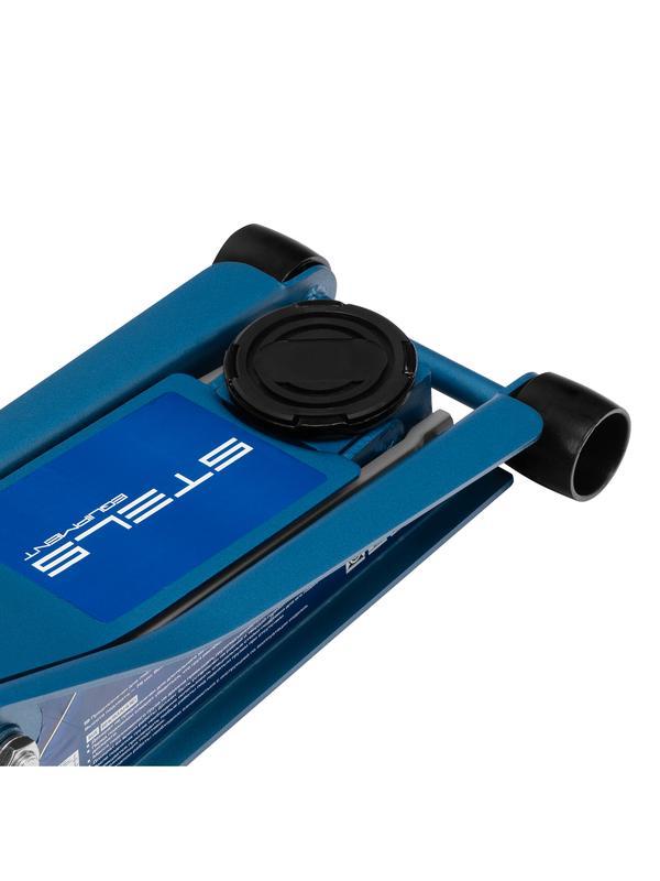 Домкрат гидравлический подкатной 3 т, быстрый подъем, Low profile quick lift, 75-505 мм, профессиональный STELS