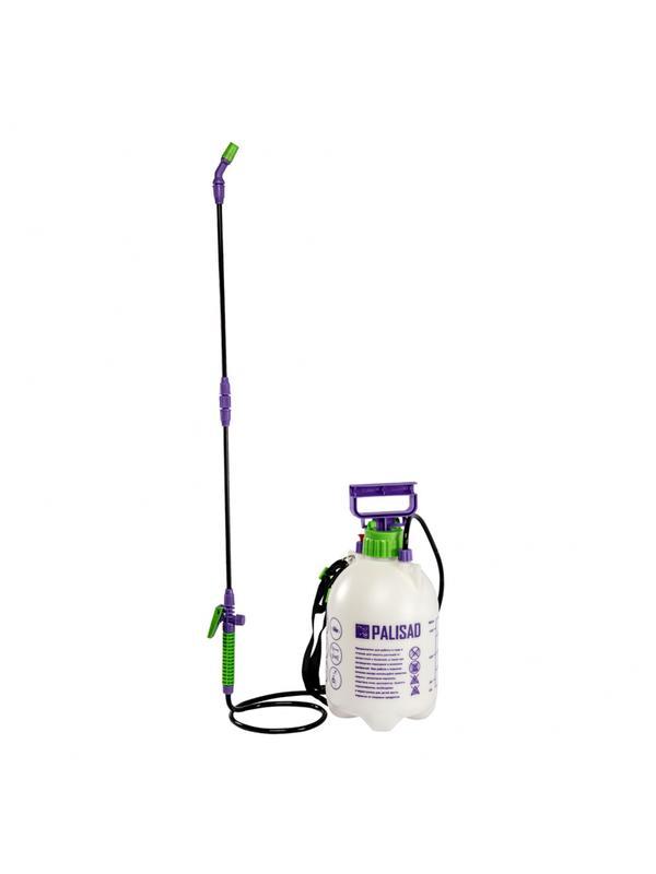 Опрыскиватель ручной, 5 л, с насосом, шлангом, разбрызгиватель Palisad