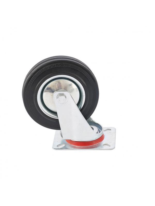 Колесо поворотное D 200 мм, крепление  платформенное Сибртех