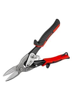 Ножницы по металлу, 250 мм, прямой рез, сталь CRMO, двухкомпонентные рукоятки, PRO Matrix