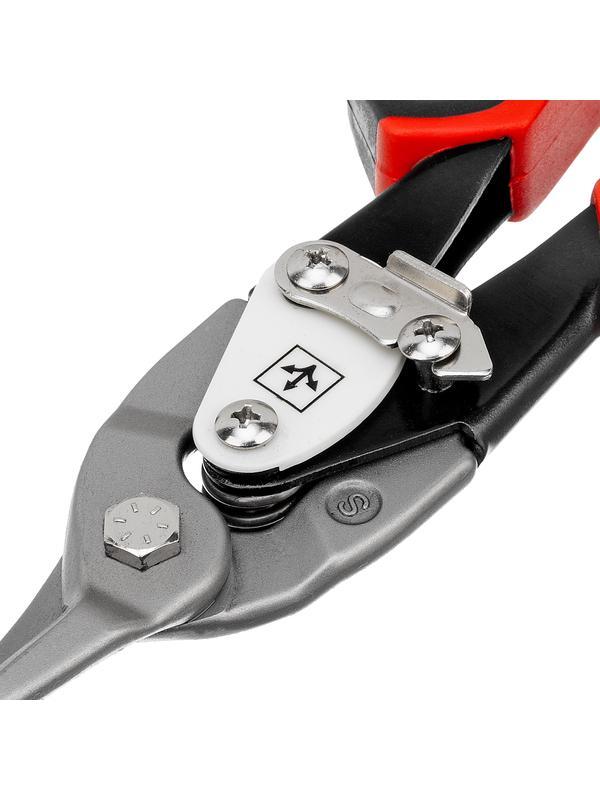 Ножницы по металлу, 250 мм, прямой рез, сталь CRMO, двухкомпонентные рукоятки, PRO Matrix