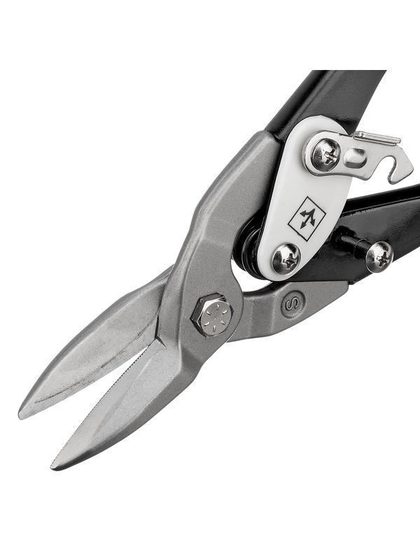 Ножницы по металлу, 250 мм, прямой рез, сталь CRMO, двухкомпонентные рукоятки, PRO Matrix