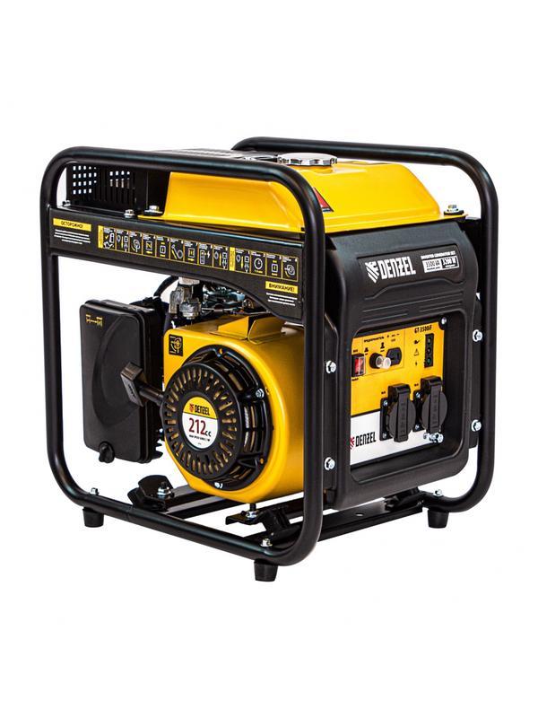 Генератор инверторный GT-3500iF, 3.5 кВт, 230 В, бак 5 л, открытый корпус, ручной старт Denzel