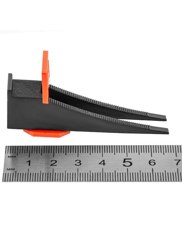 Система выравнивания плитки (СВП), комплект: зажимы, клинья (50/50 шт), упаковка ведро Сибртех