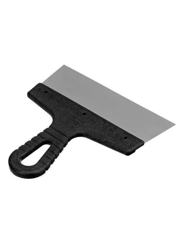 Шпатель фасадный из нержавеющей стали, 200 мм, пластмассовая ручка Сибртех