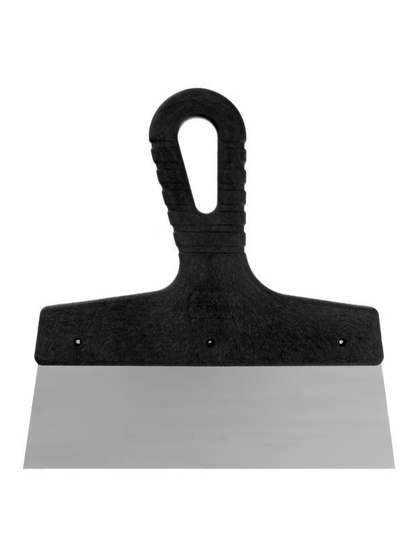 Шпатель фасадный из нержавеющей стали, 200 мм, пластмассовая ручка Сибртех