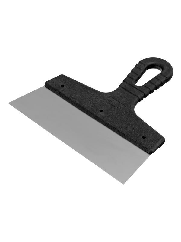 Шпатель фасадный из нержавеющей стали, 200 мм, пластмассовая ручка Сибртех