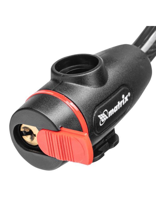 Замок тросовый универсальный с держателем, 12 х 1200 мм Matrix