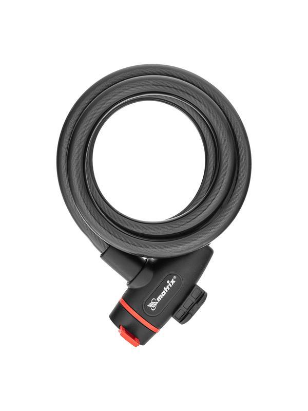 Замок тросовый универсальный с держателем, 12 х 1200 мм Matrix