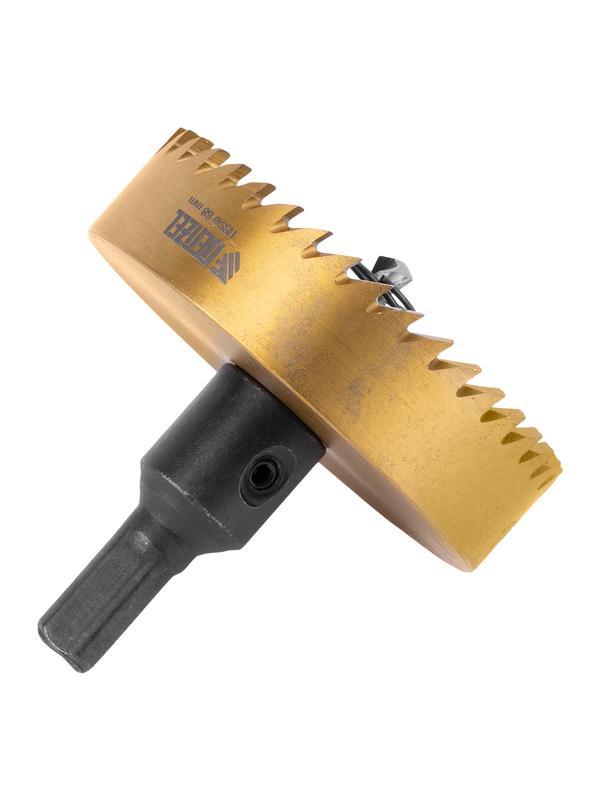 Коронка по металлу HSS, 68 мм, нитридтитановое покрытие Denzel