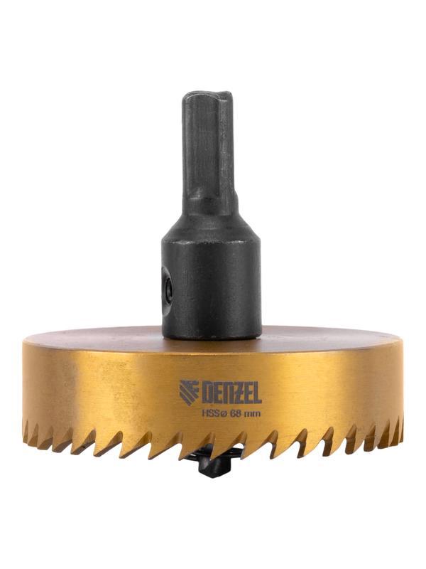 Коронка по металлу HSS, 68 мм, нитридтитановое покрытие Denzel