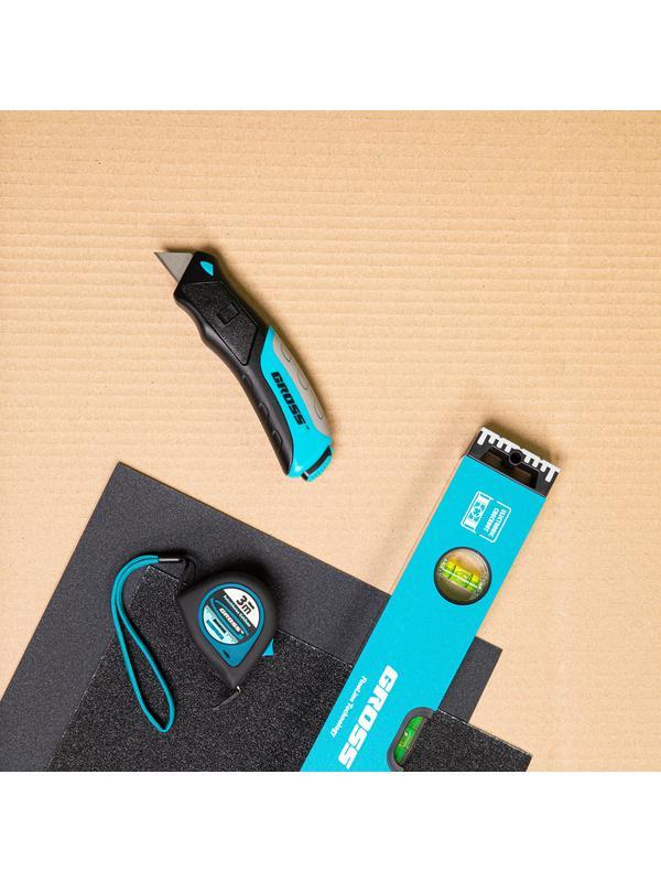 Лезвия, 19 мм, трапециевидные, пластиковый пенал, 12 шт Gross