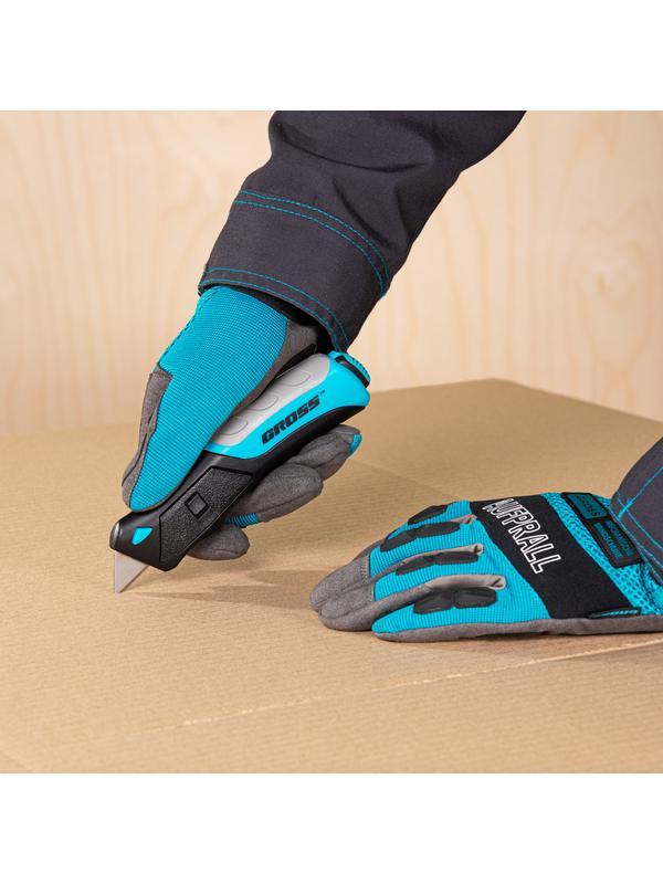 Лезвия, 19 мм, трапециевидные, пластиковый пенал, 12 шт Gross