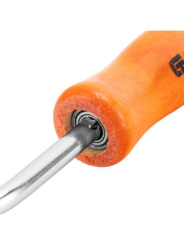 Крюк для вязки арматуры, 210 мм, деревянная рукоятка Сибртех