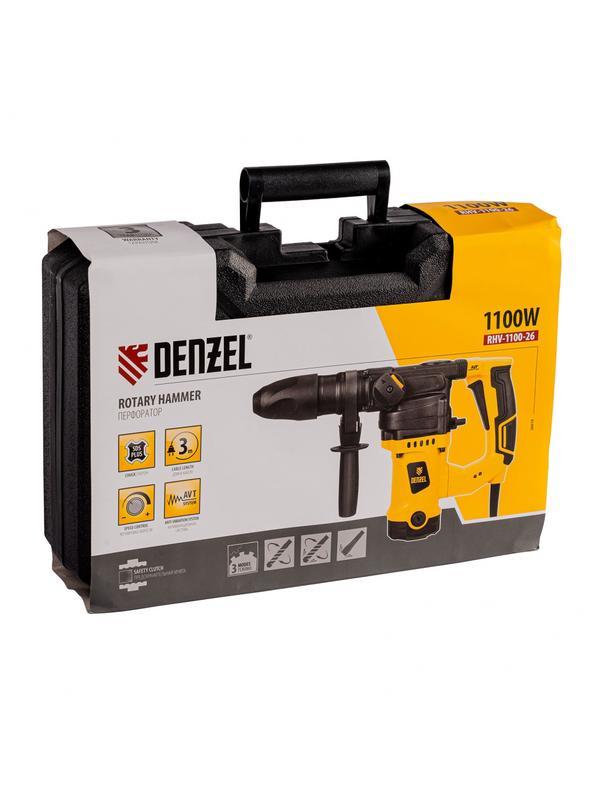 Перфоратор электрический RHV-1100-26, SDS-plus, 1100 Вт, 4 Дж, 3 режима Denzel