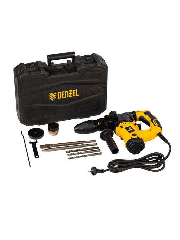 Перфоратор электрический RHV-1100-26, SDS-plus, 1100 Вт, 4 Дж, 3 режима Denzel
