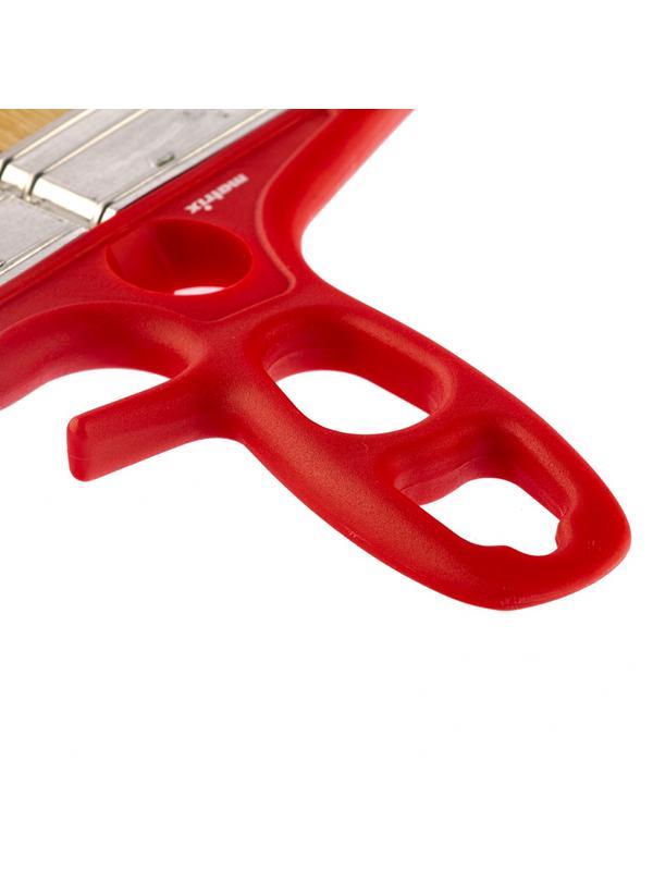 Кисть флейцевая для лаков, 200 x 12, натуральная щетина, пластиковая ручка Color line Matrix